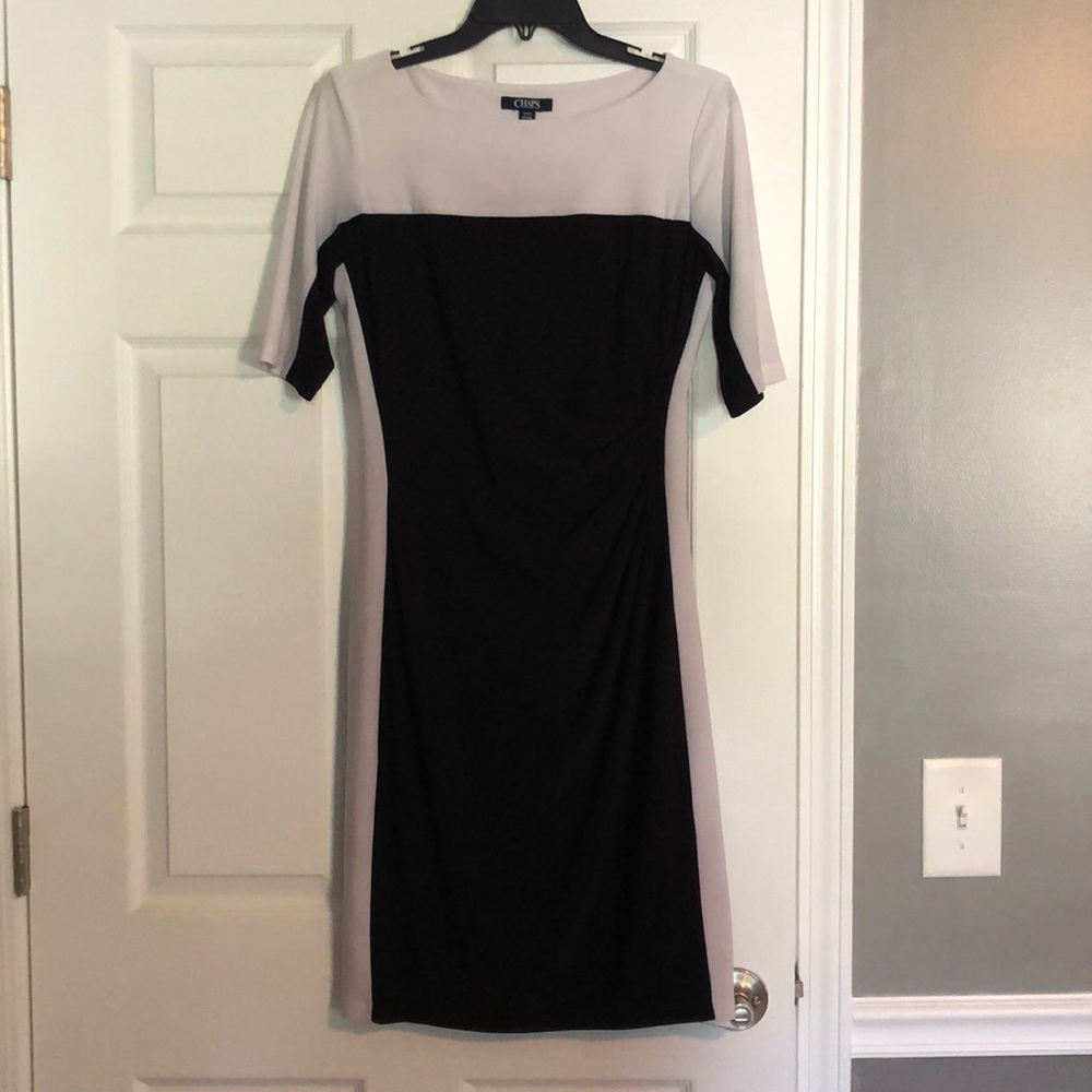 Black/White Midi Dress